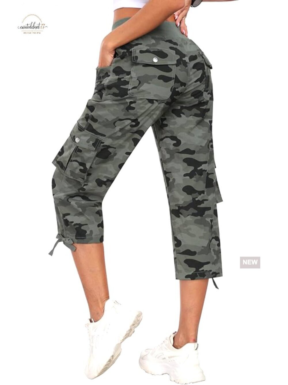 Lightweight Quick Dry Cargo Capris Hiking Pants with Pockets